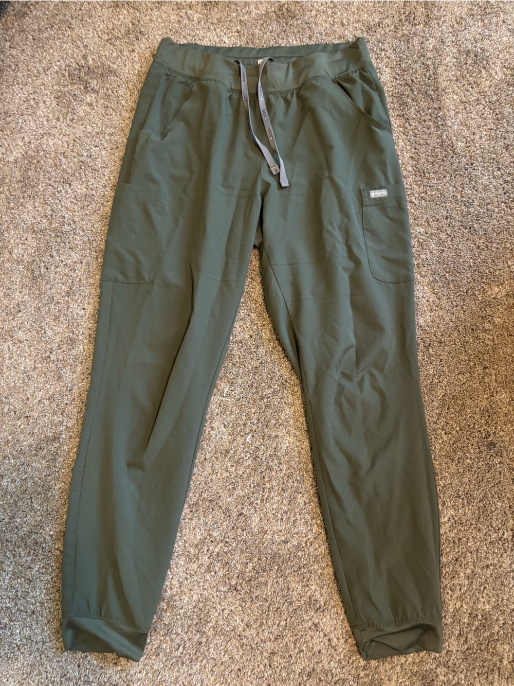 Olive Green Medium Tall Scrub Pants